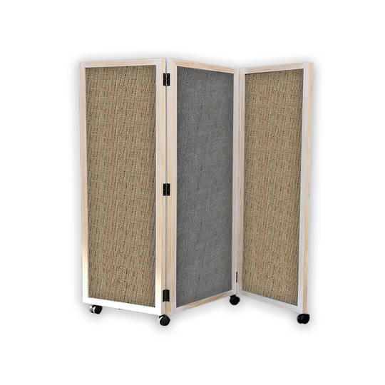 MOBILE DISPLAY SCREEN-CONCERTINA | 3 Sections | Hessian